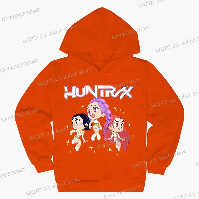Sweat à capuche Enfant K-Pop Demon Hunters Huntrix (13 coloris disponibles)