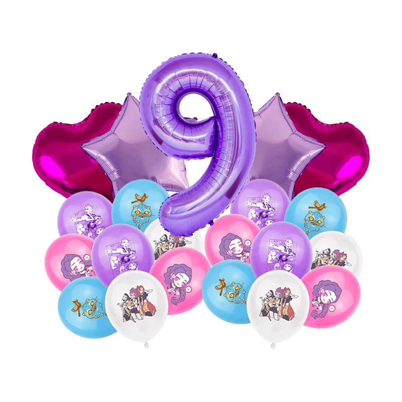 Packs Déco et Ballons d'Anniversaire K-Pop Demon Hunters