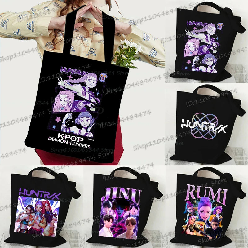 Sacs à main en toile K-Pop Demon Hunters (différents modèles disponibles)