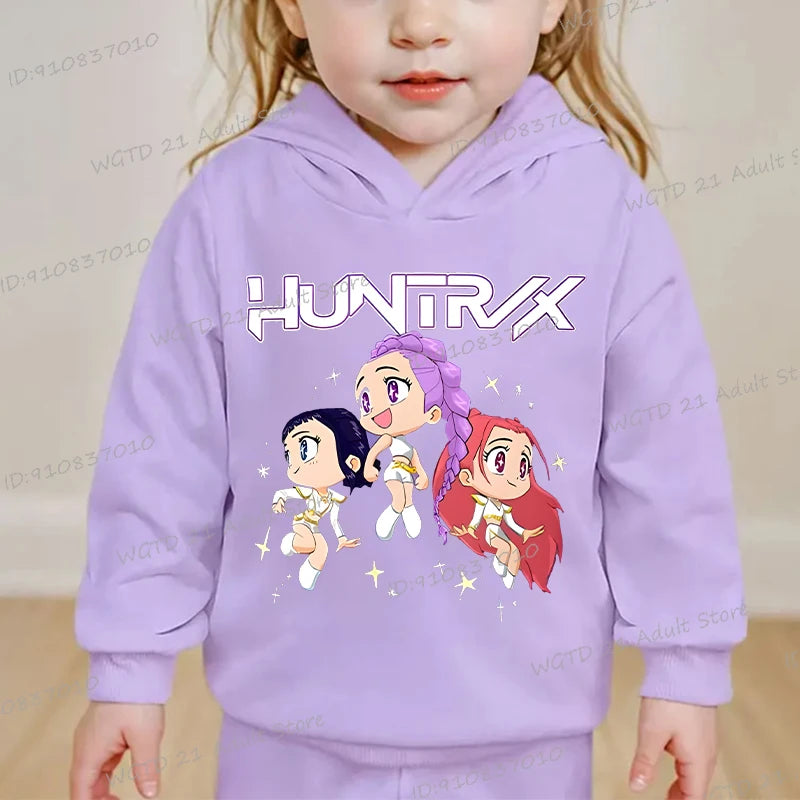 Sweat à capuche Enfant K-Pop Demon Hunters Huntrix (13 coloris disponibles)