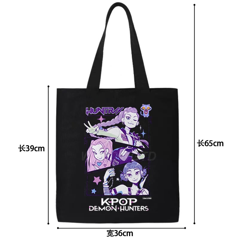 Sacs à main en toile K-Pop Demon Hunters (différents modèles disponibles)