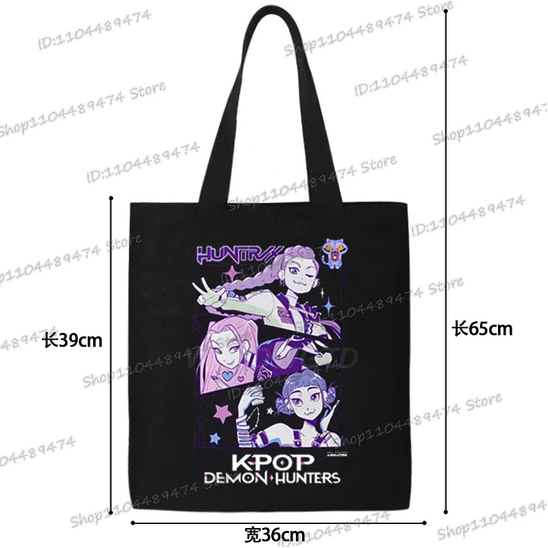 Sacs à main en toile K-Pop Demon Hunters (différents modèles disponibles)
