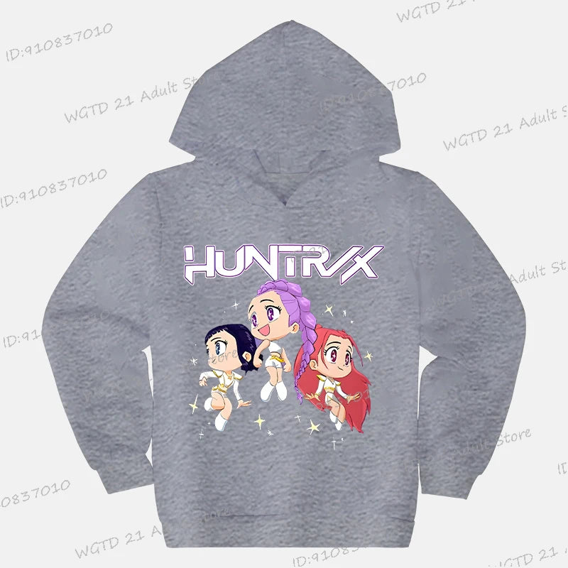 Sweat à capuche Enfant K-Pop Demon Hunters Huntrix (13 coloris disponibles)