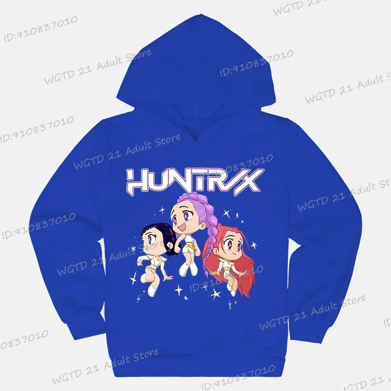 Sweat à capuche Enfant K-Pop Demon Hunters Huntrix (13 coloris disponibles)