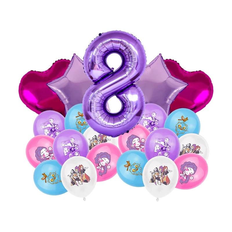 Packs Déco et Ballons d'Anniversaire K-Pop Demon Hunters