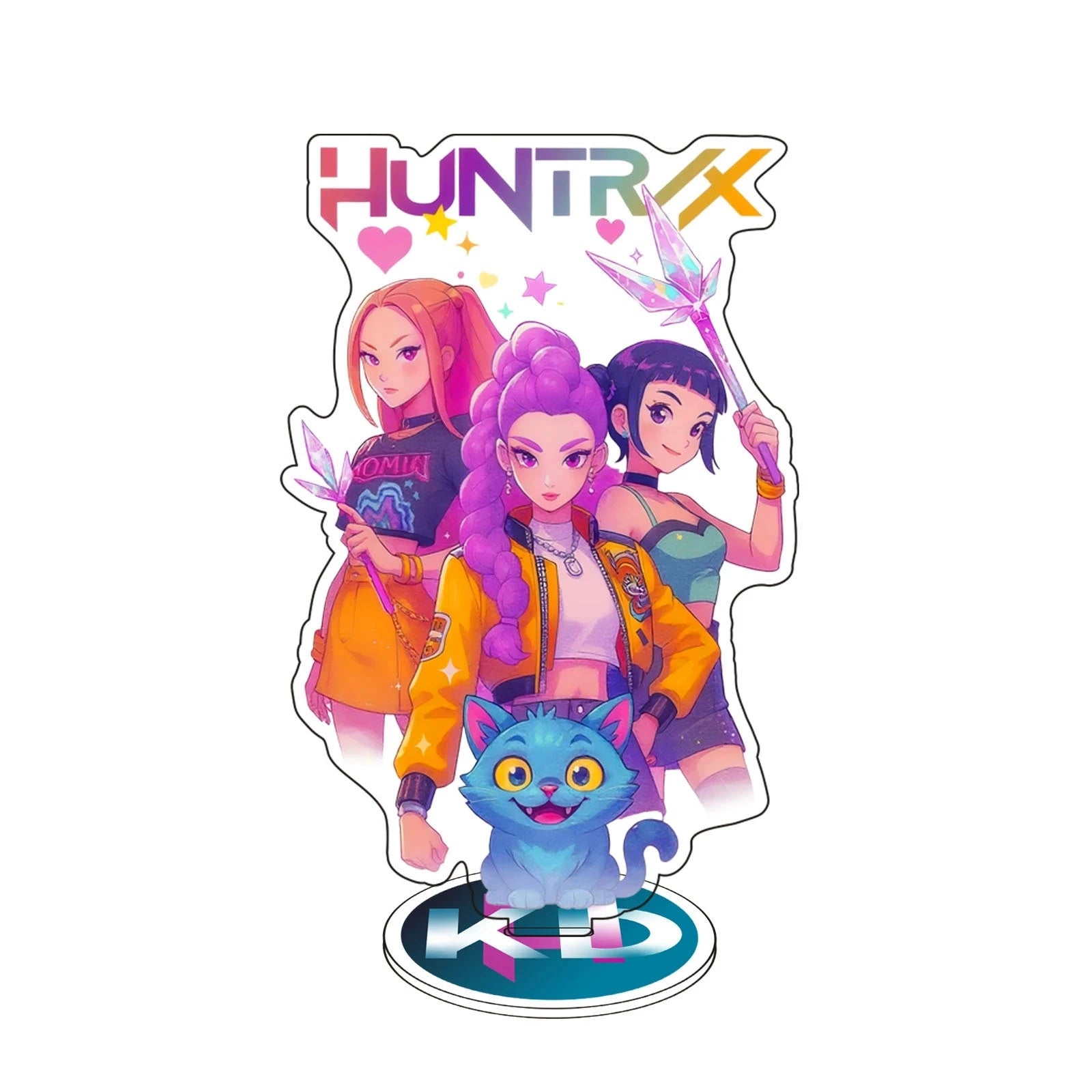 Figurine Acrylique – Style K-Pop Demon Hunters – 15 cm