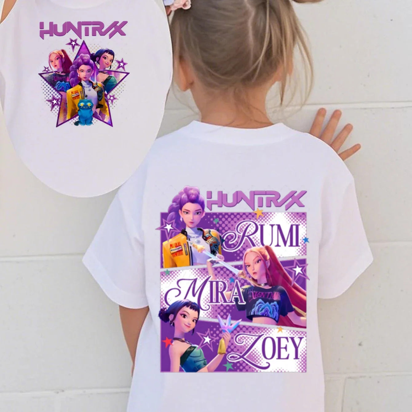 Tshirt K-Pop Demon Hunters Fille/Garçon Coupe ajustée