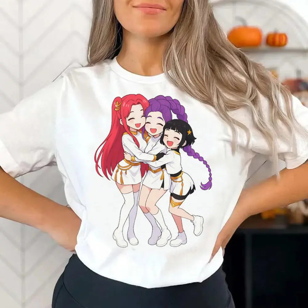 Tshirt Blanc K-Pop Demon Hunters Adulte (26 modèles disponibles)