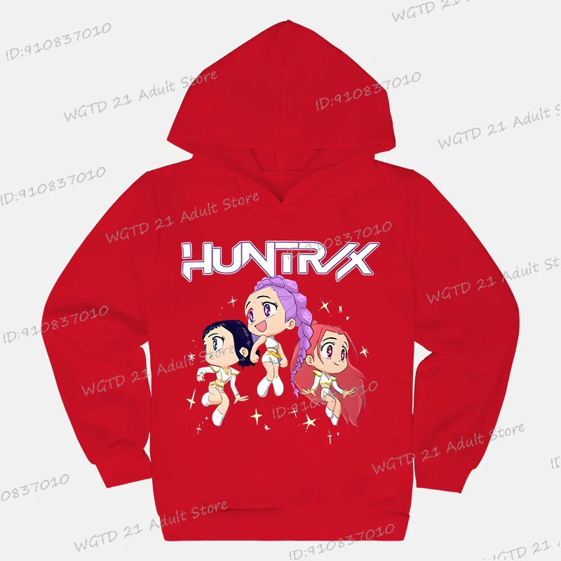 Sweat à capuche Enfant K-Pop Demon Hunters Huntrix (13 coloris disponibles)