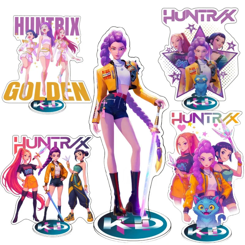 Figurine Acrylique – Style K-Pop Demon Hunters – 15 cm