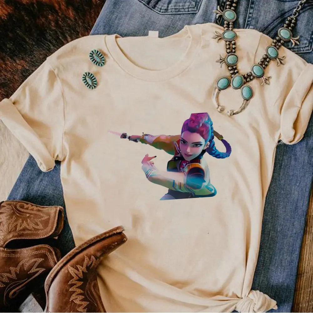 Tshirt Blanc K-Pop Demon Hunters Adulte (26 modèles disponibles)