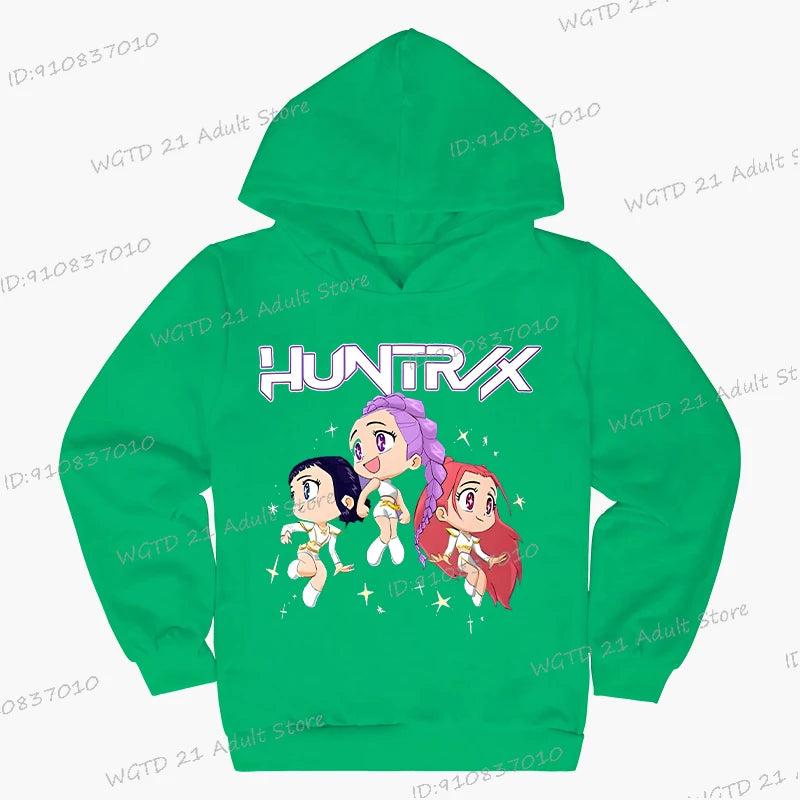 Sweat à capuche Enfant K-Pop Demon Hunters Huntrix (13 coloris disponibles)