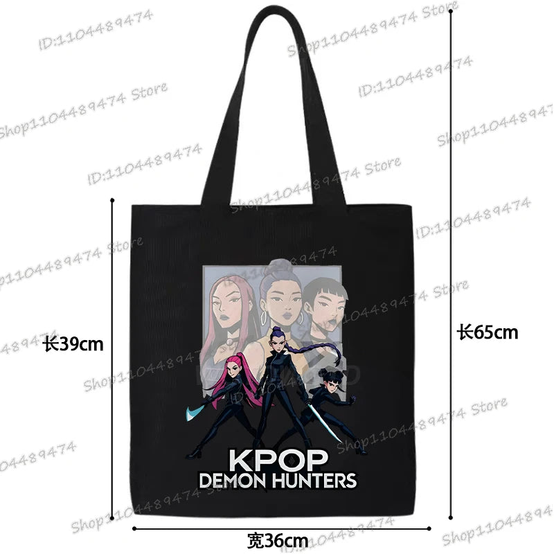 Sacs à main en toile K-Pop Demon Hunters (différents modèles disponibles)