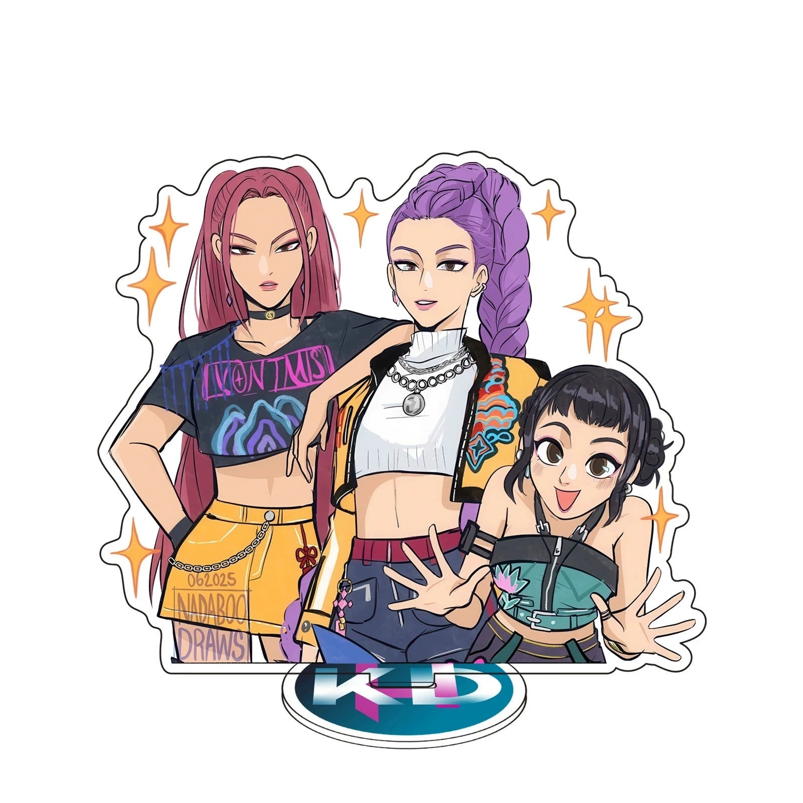 Figurine Acrylique – Style K-Pop Demon Hunters – 15 cm