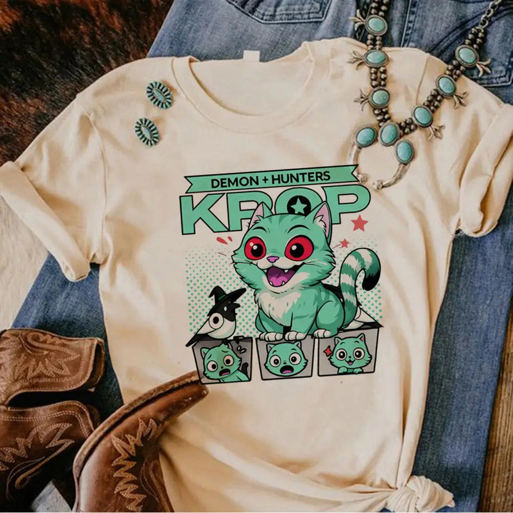 Tshirt Blanc K-Pop Demon Hunters Adulte (26 modèles disponibles)