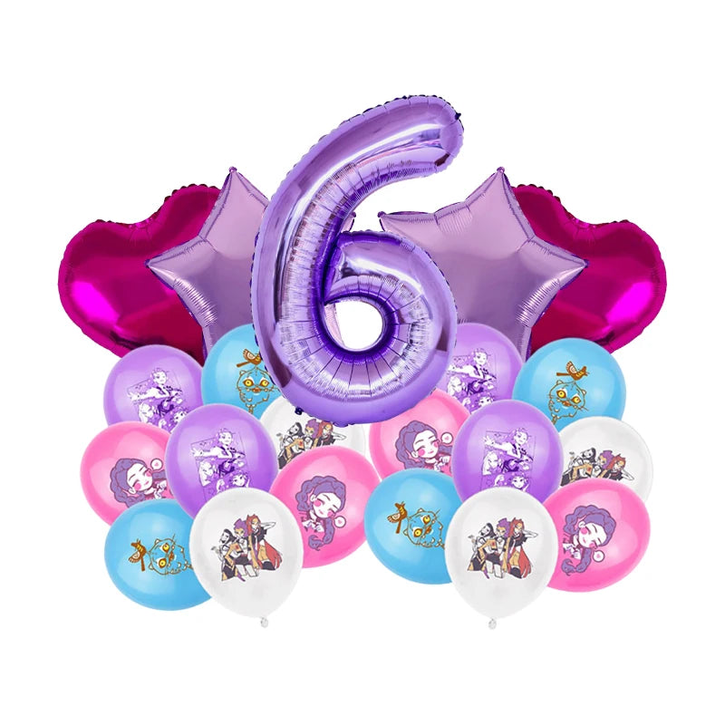 Packs Déco et Ballons d'Anniversaire K-Pop Demon Hunters