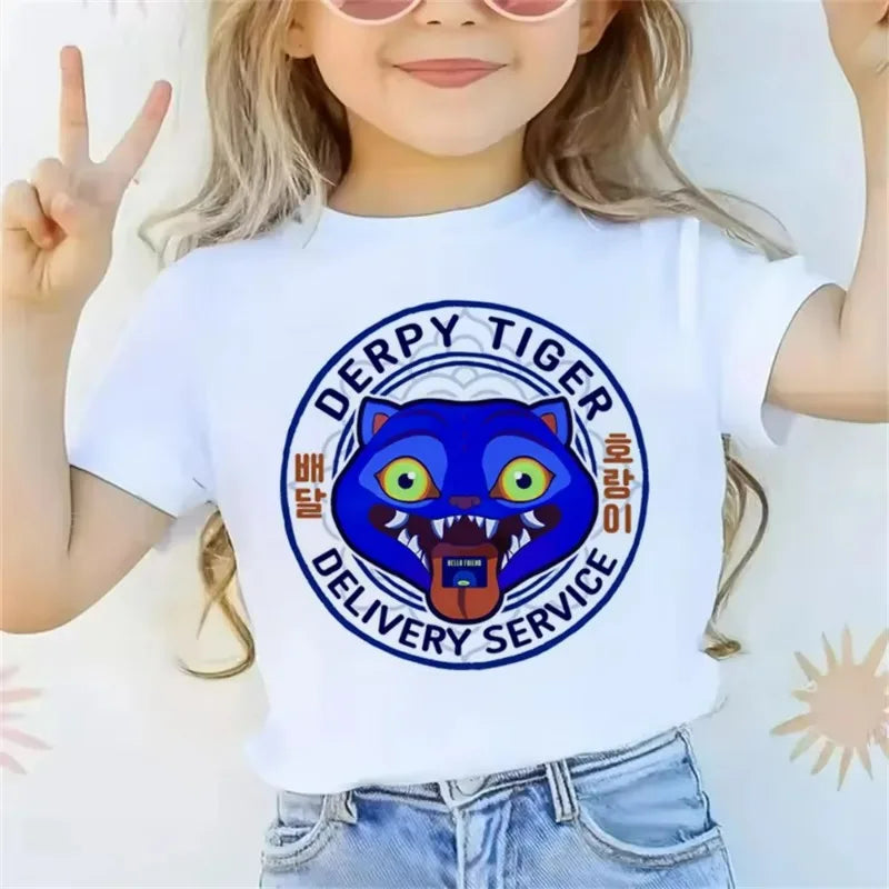 Tshirt Blanc enfant K-Pop Demon Hunters (différents modèles disponibles)