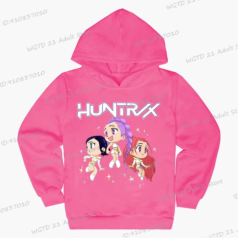 Sweat à capuche Enfant K-Pop Demon Hunters Huntrix (13 coloris disponibles)