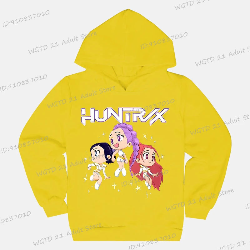 Sweat à capuche Enfant K-Pop Demon Hunters Huntrix (13 coloris disponibles)