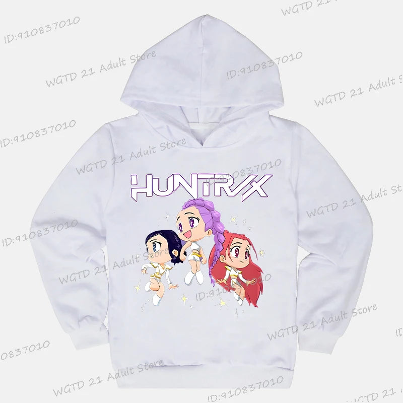 Sweat à capuche Enfant K-Pop Demon Hunters Huntrix (13 coloris disponibles)