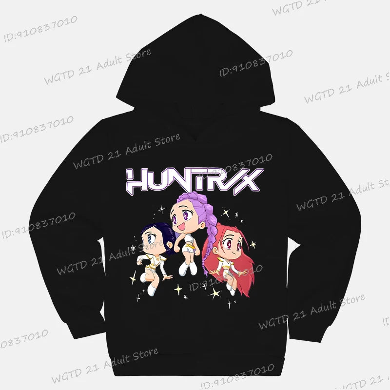 Sweat à capuche Enfant K-Pop Demon Hunters Huntrix (13 coloris disponibles)