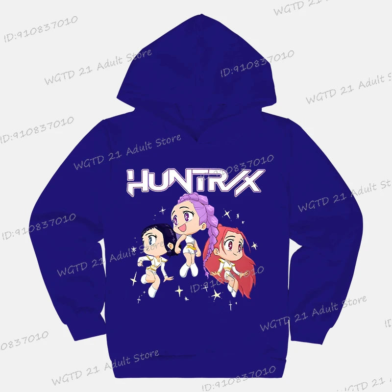 Sweat à capuche Enfant K-Pop Demon Hunters Huntrix (13 coloris disponibles)