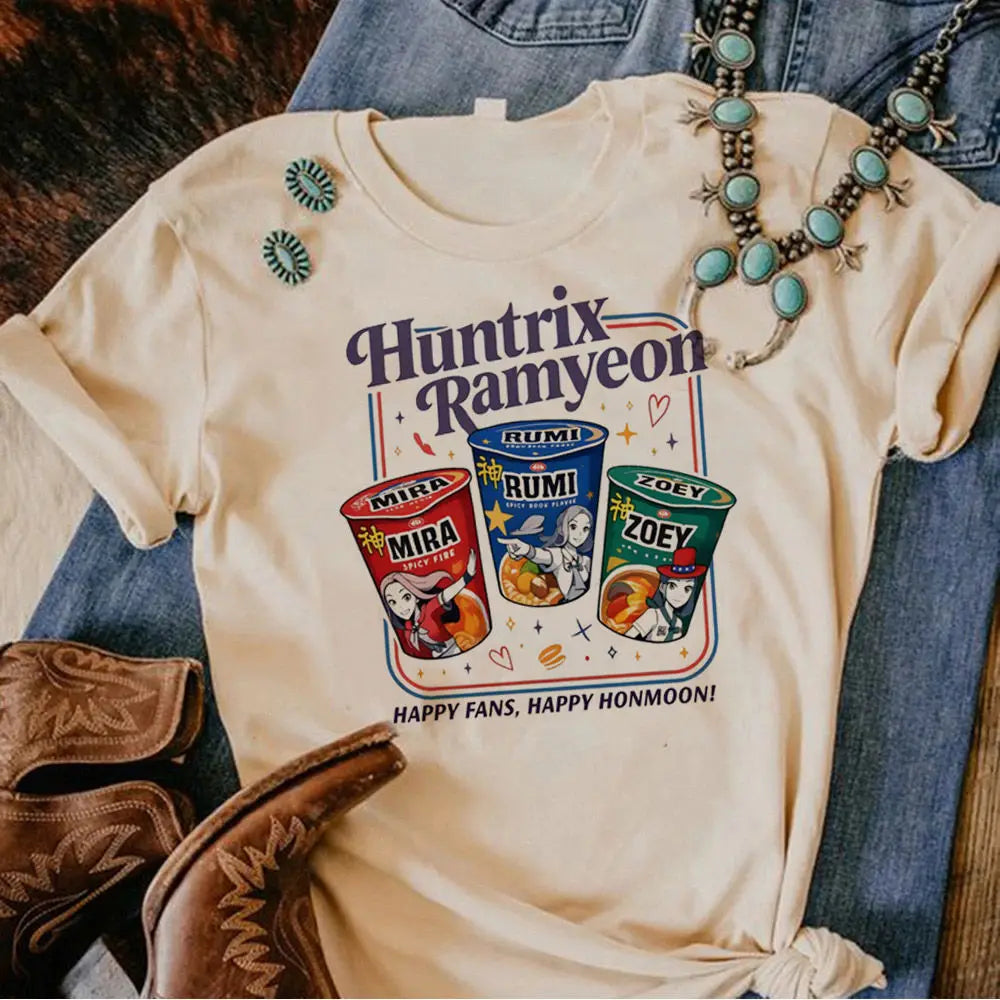 Tshirt Blanc K-Pop Demon Hunters Adulte (26 modèles disponibles)