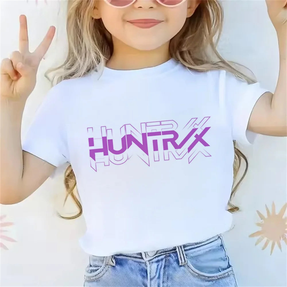 Tshirt Blanc enfant K-Pop Demon Hunters (différents modèles disponibles)