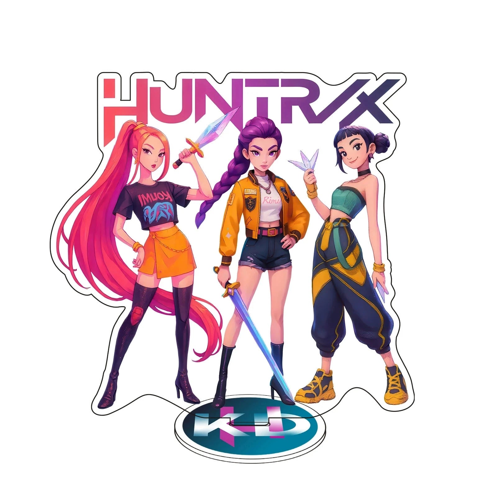 Figurine Acrylique – Style K-Pop Demon Hunters – 15 cm