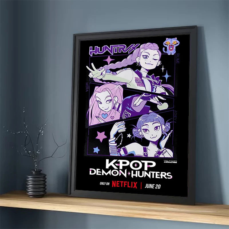 Affiches HD K-Pop Demon Hunters Poster Murale sur Toile