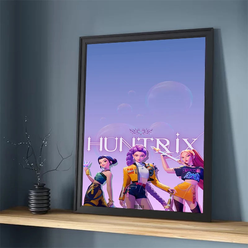 Affiches HD K-Pop Demon Hunters Poster Murale sur Toile