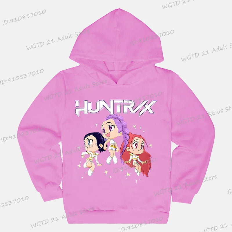 Sweat à capuche Enfant K-Pop Demon Hunters Huntrix (13 coloris disponibles)