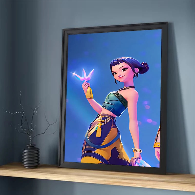 Affiches HD K-Pop Demon Hunters Poster Murale sur Toile