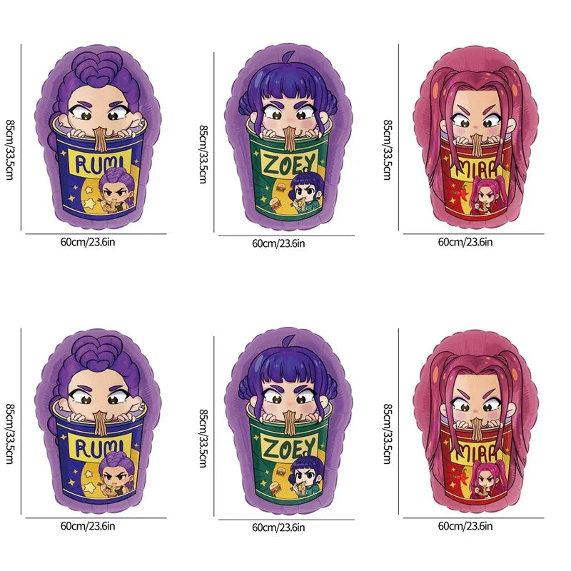 Packs Déco et Ballons d'Anniversaire K-Pop Demon Hunters