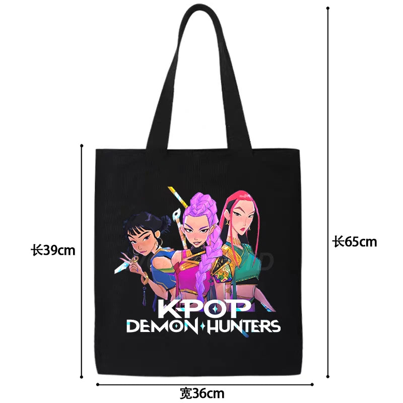 Sacs à main en toile K-Pop Demon Hunters (différents modèles disponibles)