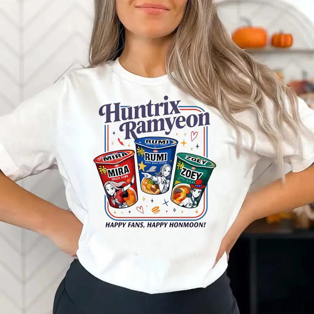 Tshirt Blanc K-Pop Demon Hunters Adulte (26 modèles disponibles)