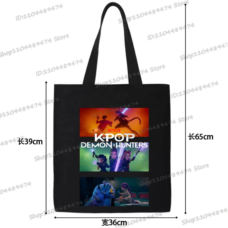 Sacs à main en toile K-Pop Demon Hunters (différents modèles disponibles)