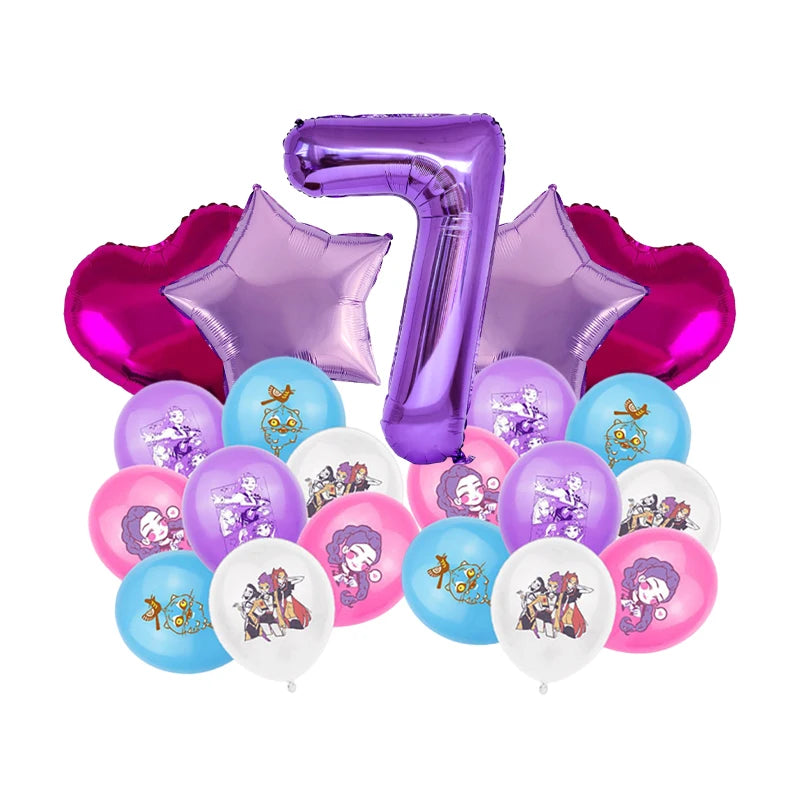 Packs Déco et Ballons d'Anniversaire K-Pop Demon Hunters