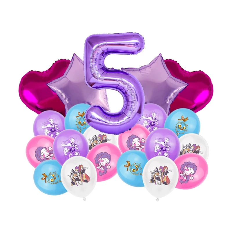 Packs Déco et Ballons d'Anniversaire K-Pop Demon Hunters