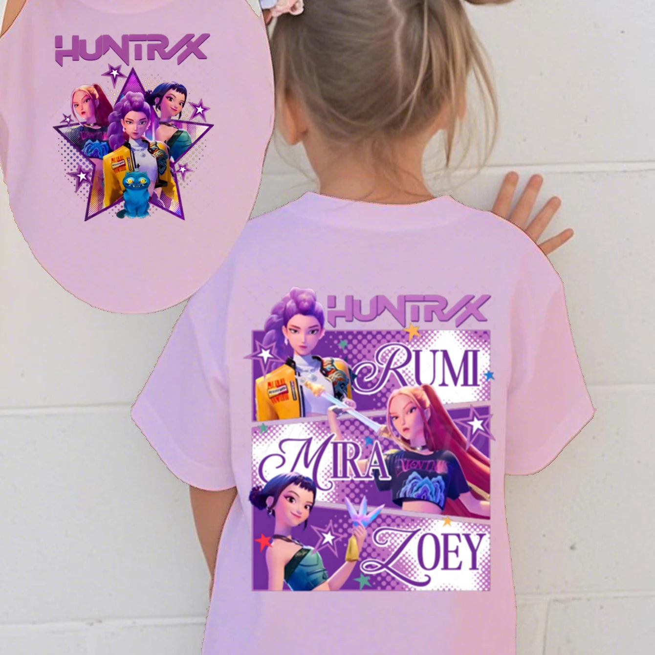 Tshirt K-Pop Demon Hunters Fille/Garçon Coupe ajustée