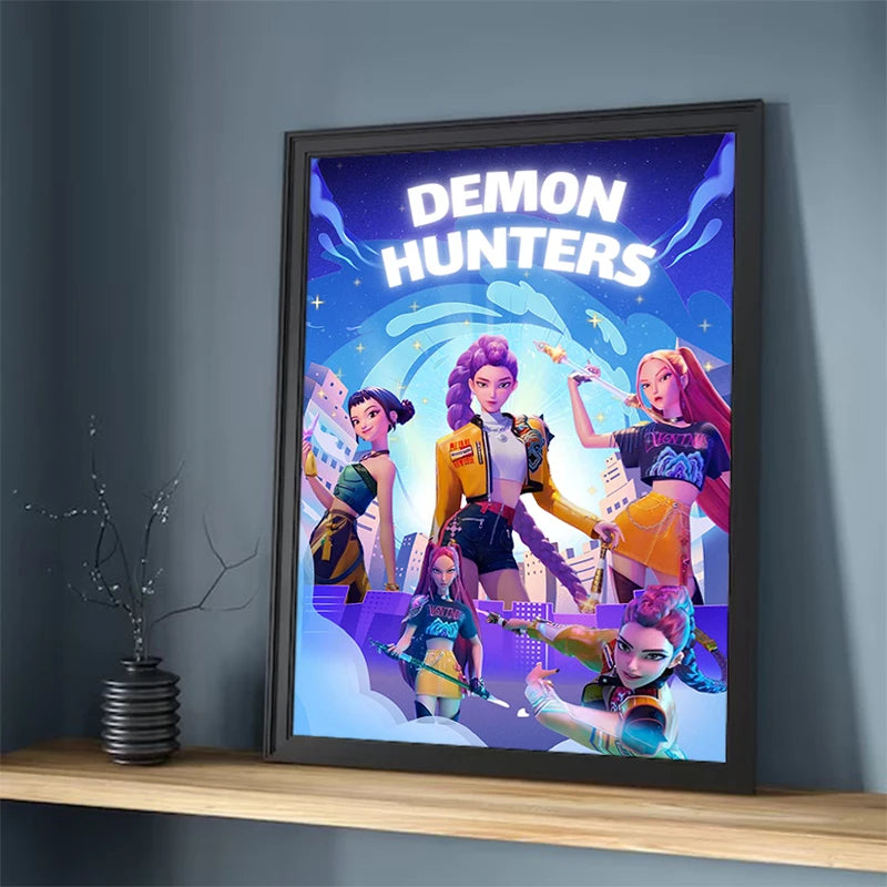 Affiches HD K-Pop Demon Hunters Poster Murale sur Toile