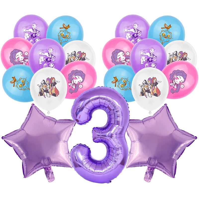 Packs Déco et Ballons d'Anniversaire K-Pop Demon Hunters